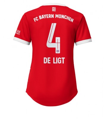 Bayern Munich Matthijs de Ligt #4 Hemmatröja Dam 2022-23 Korta ärmar